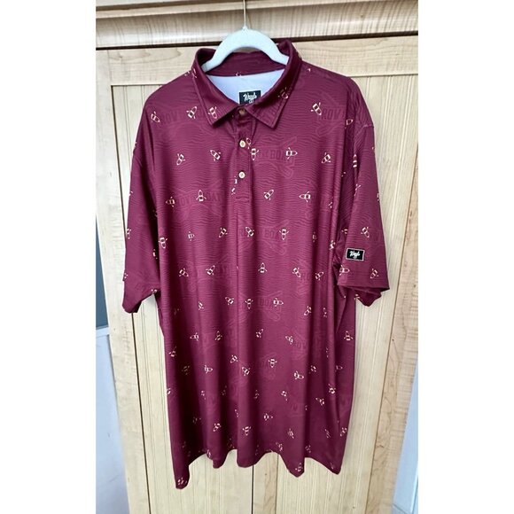 University Of Minnesota Gophers Row The Boat Performance Golf Polo Men's Sz 3XL - Picture 1 of 3